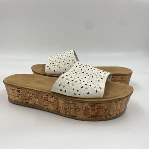 Comfort by Alexis Bendel Platform Slip-On Sandals, Black, Women's 11